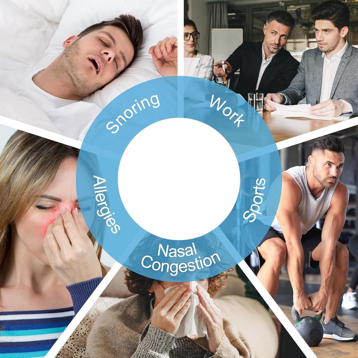 Magnetic Nasal Dilator Strips - Better Breathing for Sleep & Sport